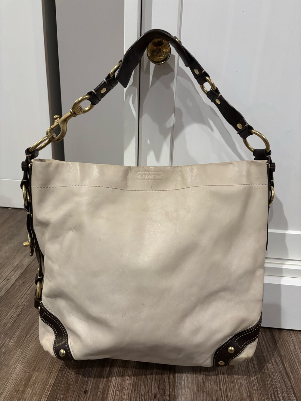 Authentic Vintage Y2K Coach Carly leather hobo shoulder bag